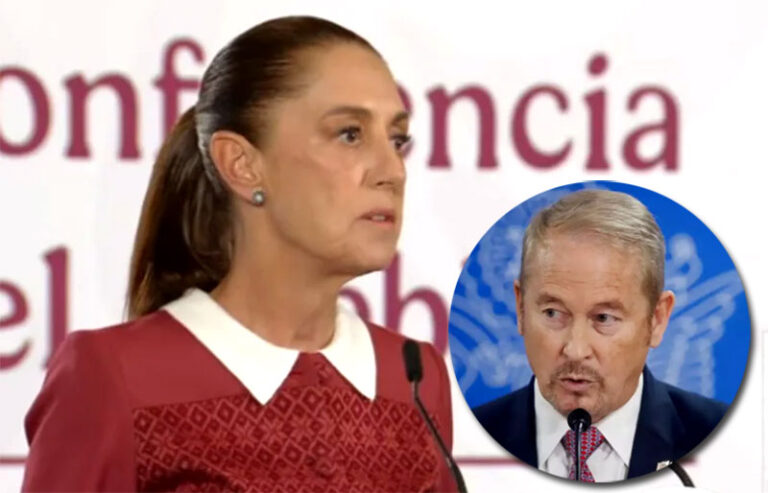Sheinbaum le habla claro y directo al embajador de EU en México
