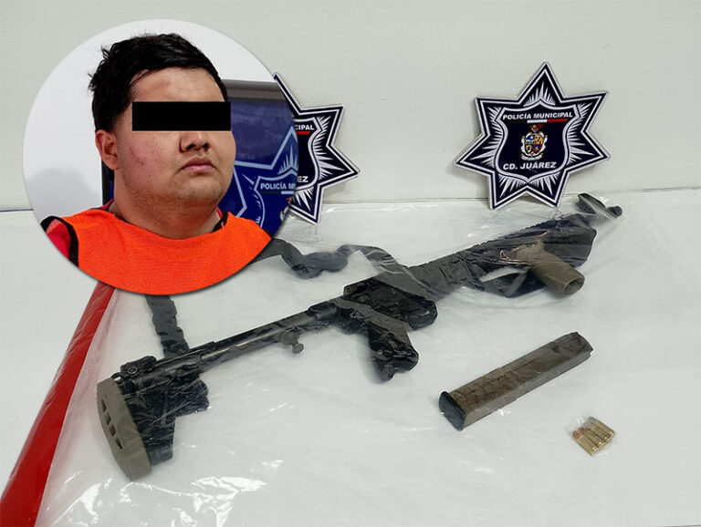 Tras operativo especial arrestan a sujeto con fusil de asalto en la colonia Zaragoza