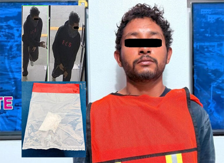 Policías Municipales detienen a presunto narcomenudista; será investigado por asaltos a tiendas de conveniencia
