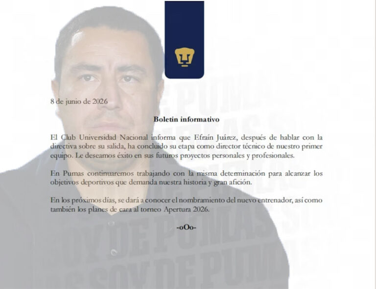 ¡Efraín Juárez fuera de Pumas!