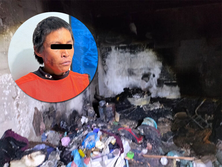 Policías Municipales detienen a mujer acusada de incendiar vivienda tras discusión familiar