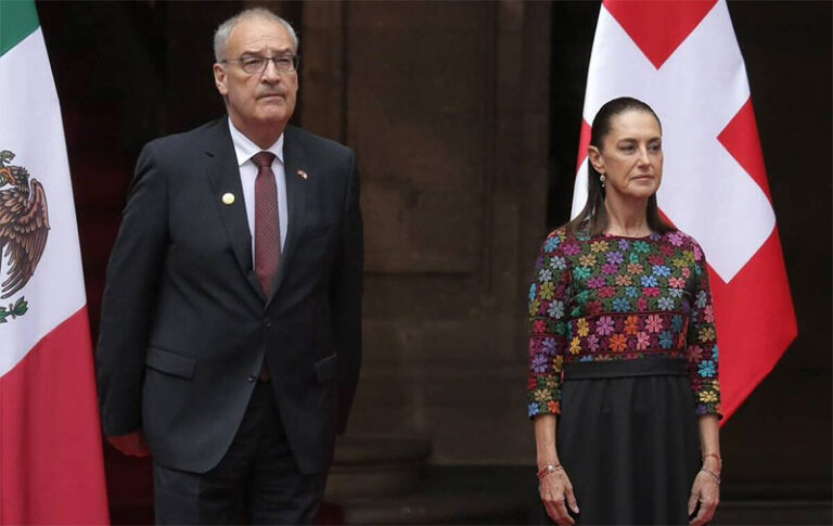 Reunión en Palacio Nacional con el presidente de Suiza y comitiva empresarial