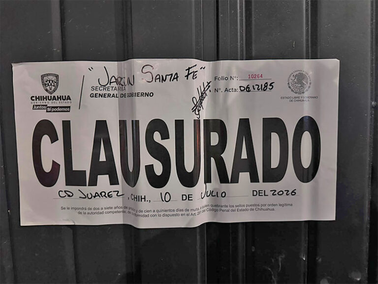 Realiza Estado 319 inspecciones y clausura 18 establecimientos durante la última semana