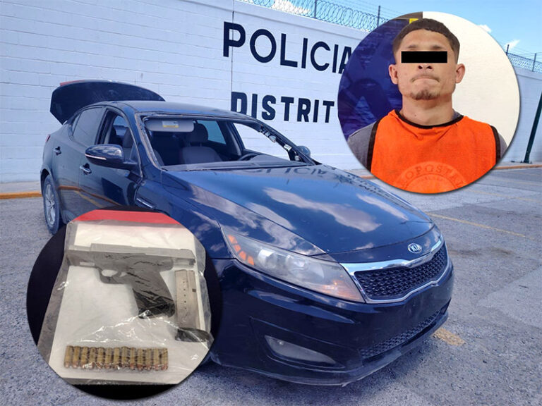 Tras persecución detienen a sujeto y un adolescente en posesión de un arma de fuego
