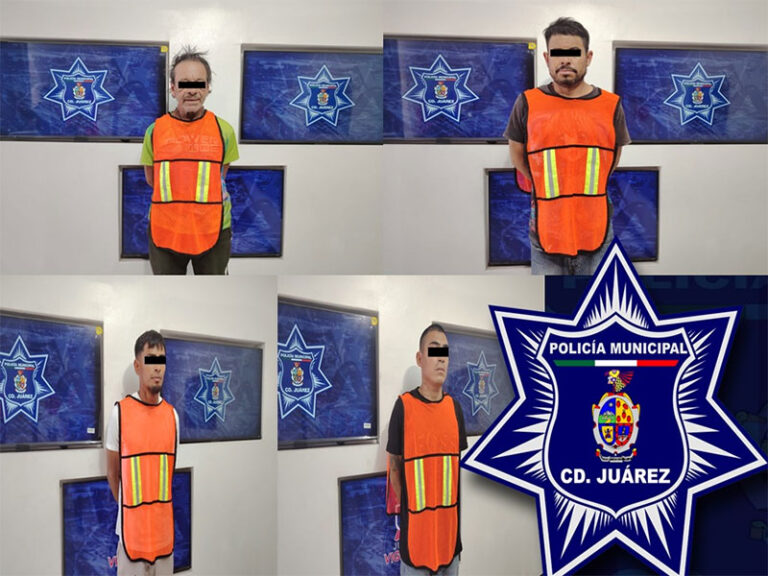 Agentes municipales detuvieron a cuatro personas con orden de aprehensión
