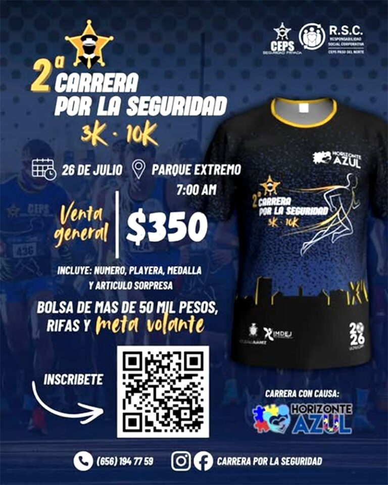 Continúan las inscripciones abiertas para la Carrera por la Seguridad