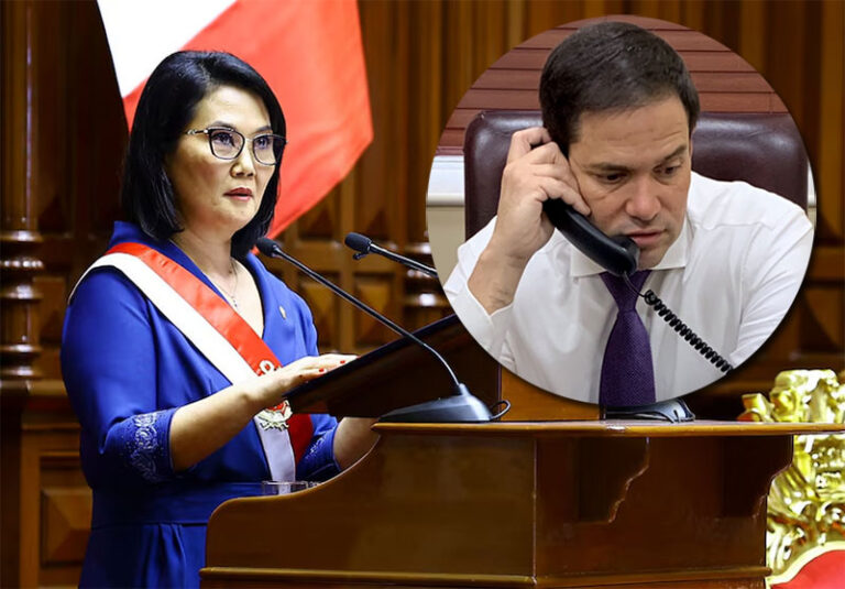 Keiko Fujimori recibe felicitaciones de Marco Rubio, secretario de Estado de EE. UU