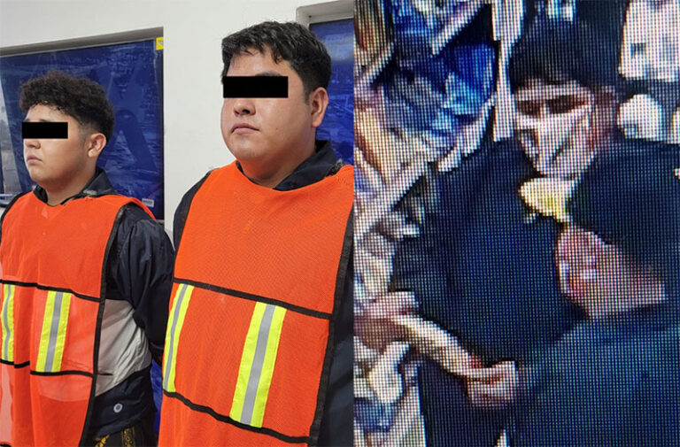 Policia Municipal arresta a dos presuntos asaltantes de tienda de conveniencia