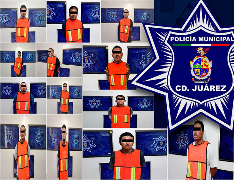 Agentes municipales detuvieron a trece personas con orden de aprehensión