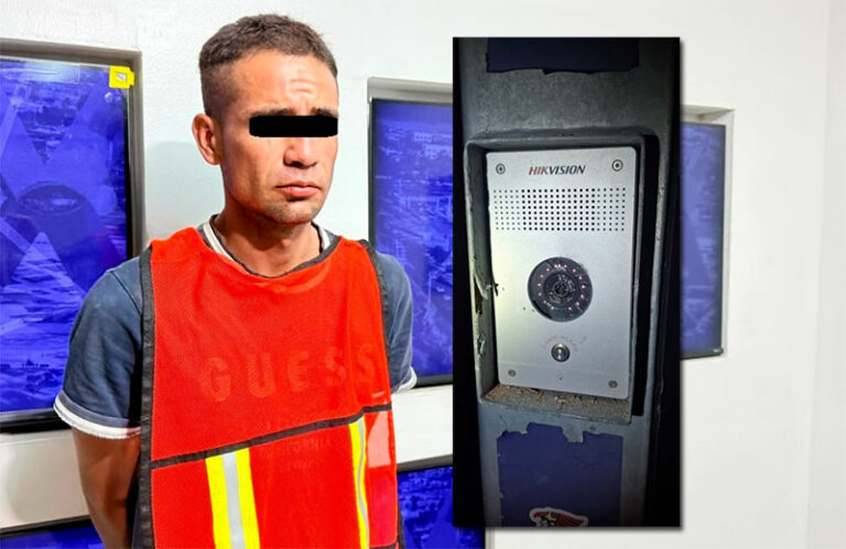 Policías Municipales detienen a sujeto acusado de dañar un botón de emergencia en las Almeras