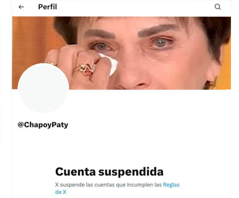 Paty Chapoy y su cuenta en X suspendida, usuarios celebran