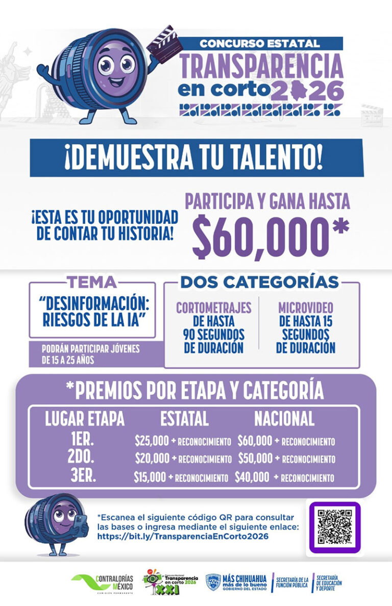 Invita SFP a jóvenes a participar en el concurso “Transparencia en Corto 2026”