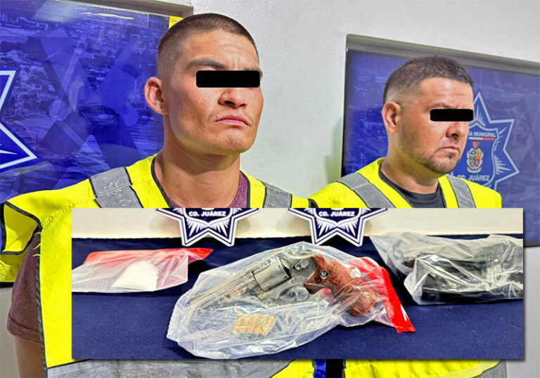 Investigación de la SSPM permite capturar a presuntos asaltantes; les aseguran un arma de fuego y cristal