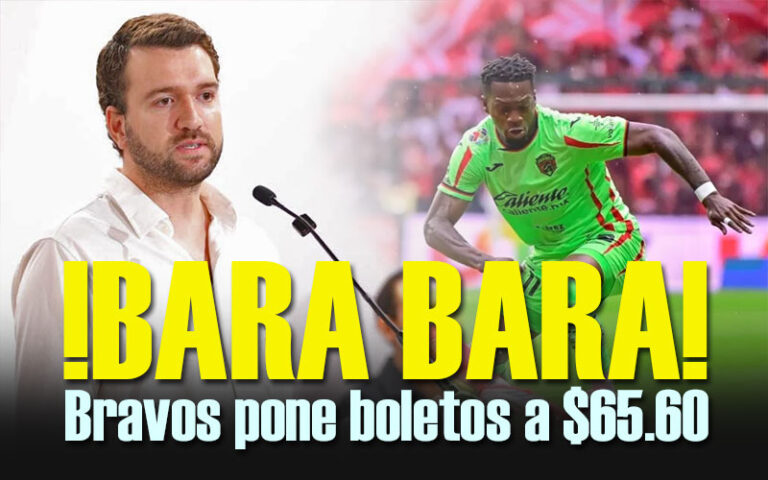 Bravos pone boletos a $65.60 para enfrentar a Pachuca y llama a la afición a llenar el estadio