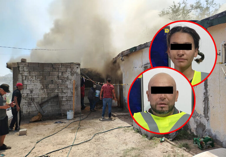 Tras riña familiar detienen a pareja por ocasionar incendio a vivienda
