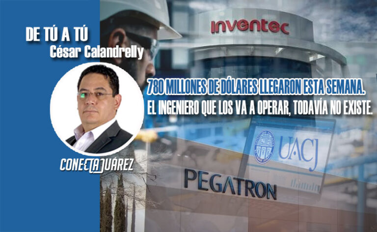 780 MILLONES DE DÓLARES LLEGARON ESTA SEMANA. EL INGENIERO QUE LOS VA A OPERAR, TODAVÍA NO EXISTE.