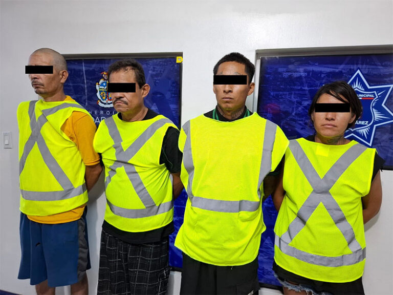 Detienen a cuatro personas tras amenazar a trabajador de la CFE en Salvarcar