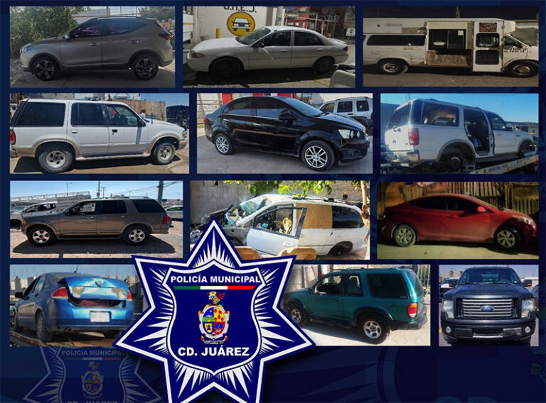 Recupera policía municipal 13 vehículos con reporte de robo gracias a operativo especial