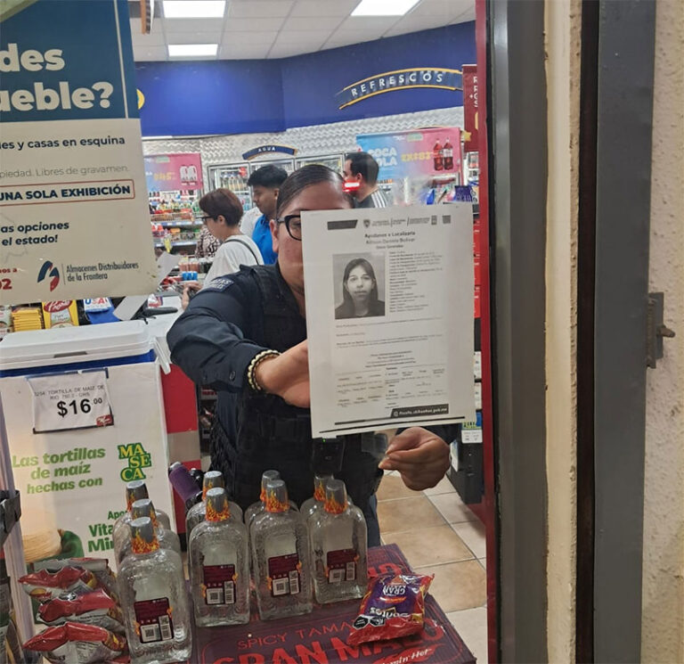 Refuerza SSPM búsqueda de la menor Allison Daniela Bolívar en la colonia Morelos con la colocación de su pesquisa