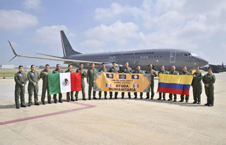 Llega ayuda mexicana a Colombia