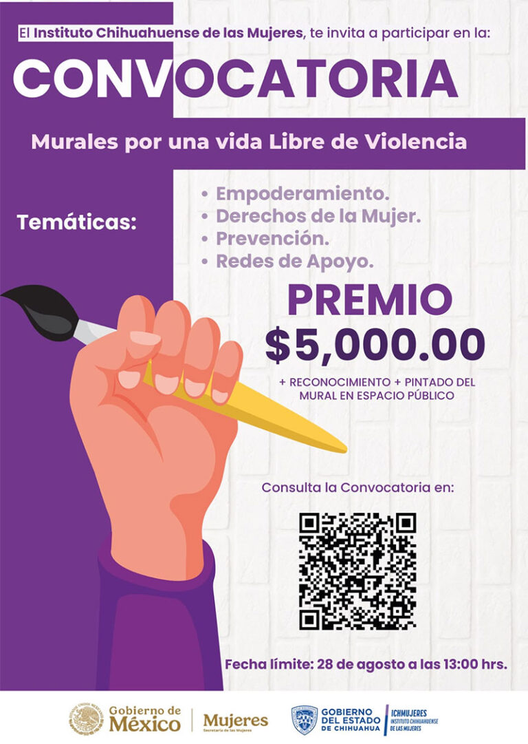 Lanza ICHMujeres convocatoria de “Murales por una Vida Libre de Violencia”