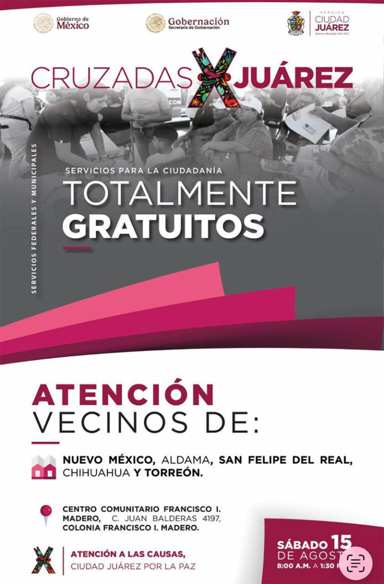 Llevarán Cruzada de Atención a las Causas a la colonia Francisco I. Madero