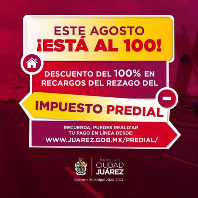 Invitan a aprovechar últimos días del descuento en recargos del impuesto predial