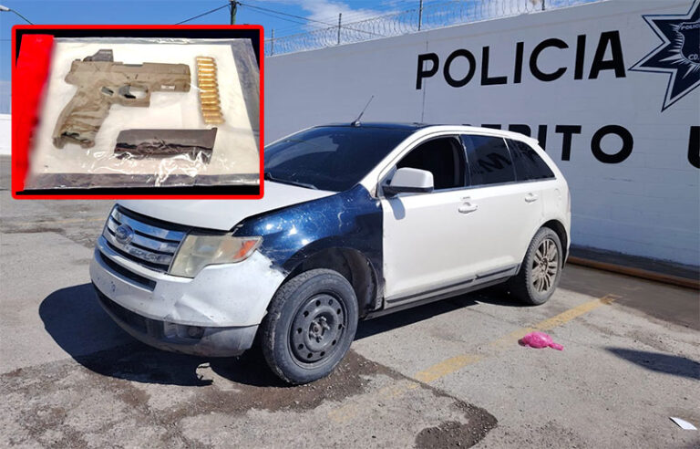Adolescente es detenido en posesión de un arma de fuego
