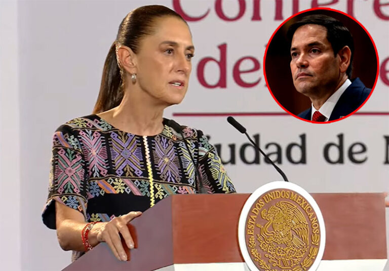 Sheinbaum sin pelos en la lengua le responde a Rubio