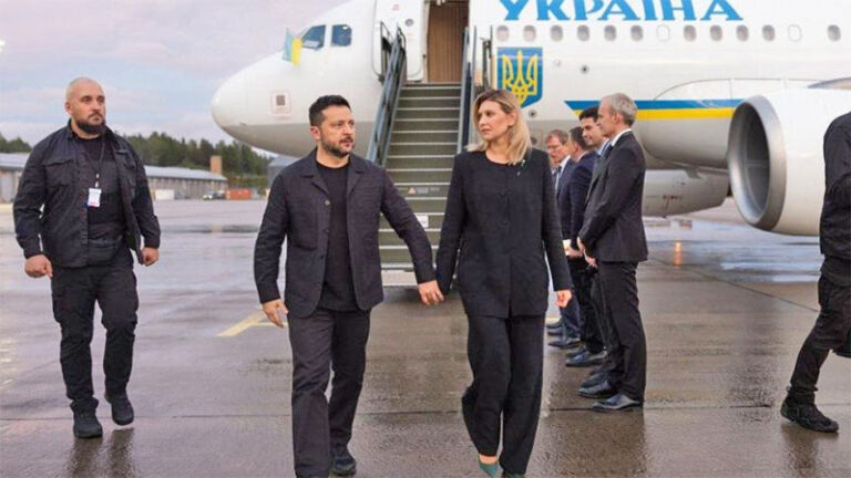 Avión de Zelensky estuvo en peligro, casi lo alcanza un dron