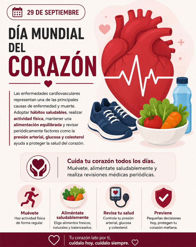 Exhorta Salud Municipal a prevenir enfermedades cardiovasculares en el Día Mundial del Corazón