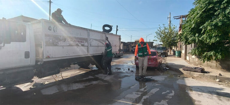 Mantiene Limpia atención a afectaciones por las lluvias