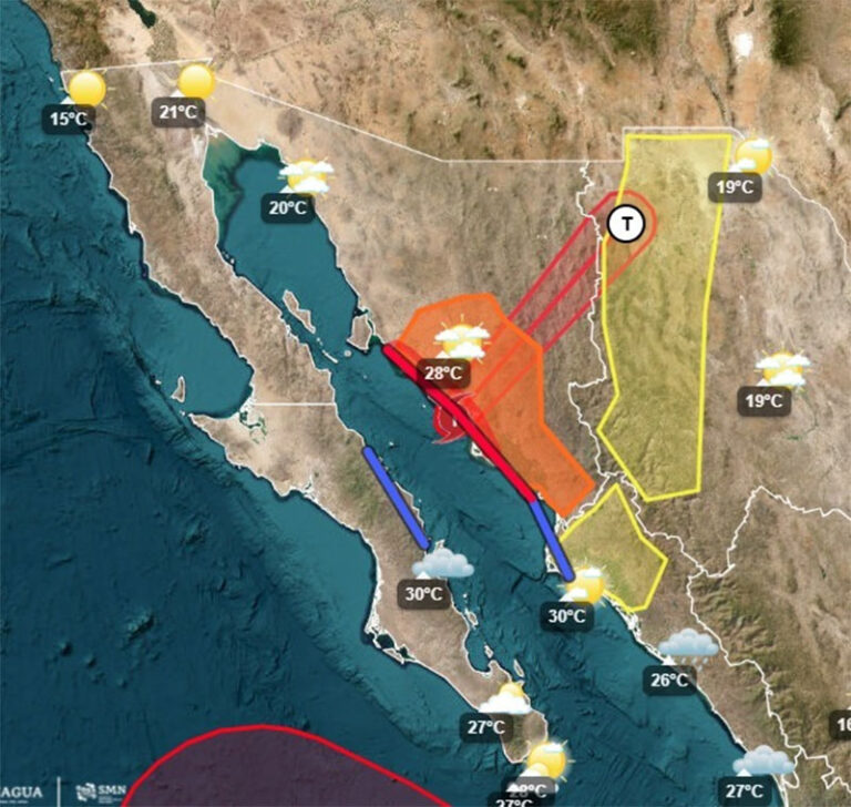 Alertan por tormentas fuertes este martes; prevén hasta 30 milímetros de lluvia en algunos sectores
