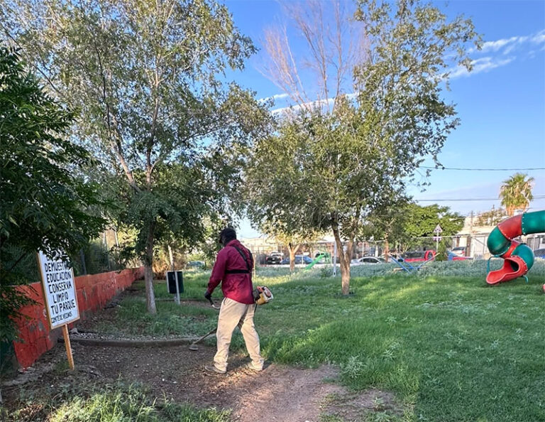 Embellecen parque de Infonavit Fidel Velázquez
