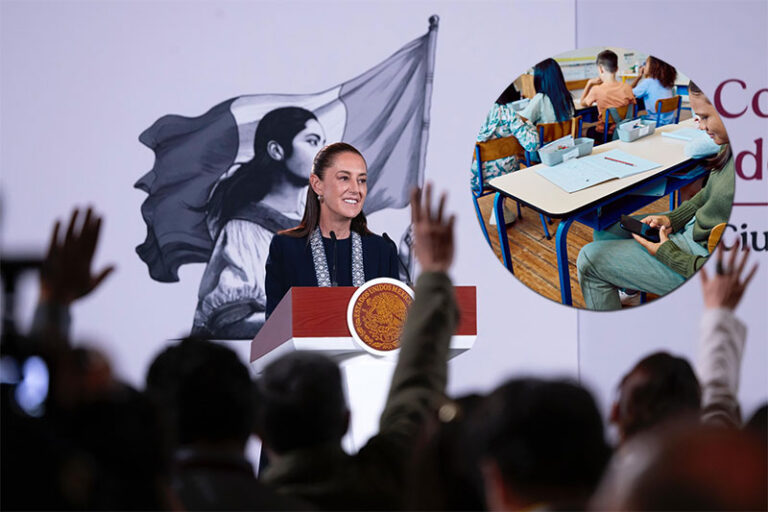 A partir del 3 de noviembre entra en vigor regulación del uso de celulares en escuelas: Presidenta Claudia Sheinbaum