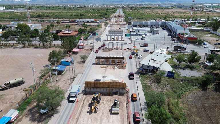 Registra SCOP 33% de avance en el Paso Superior Palestina–Fuerza Aérea