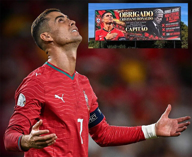 Mensajes espectaculares en Portugal para Cristiano Ronaldo