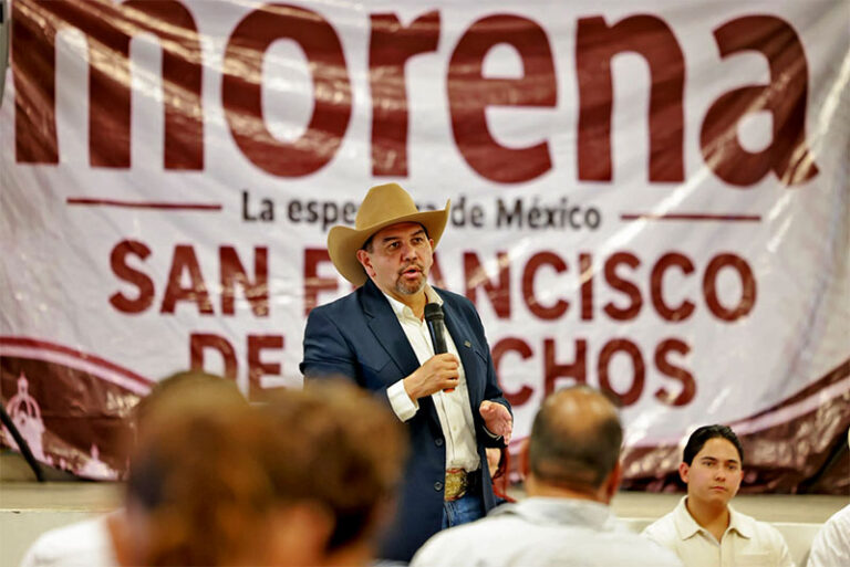 Cruz Pérez Cuéllar lleva el diálogo y la unidad de Morena a San Francisco de Conchos