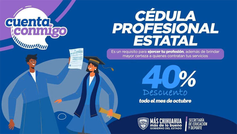 Arranca campaña de 40 por ciento de descuento en trámite de Cédula Profesional Estatal