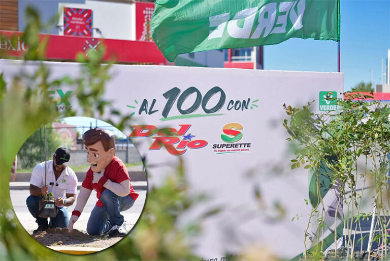 Alianza entre Partido Verde y Del Río busca plantar 115 fresnos en 34 tiendas