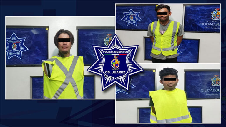 Policías Municipales detienen a tres personas acusadas por el delito de violencia familiar