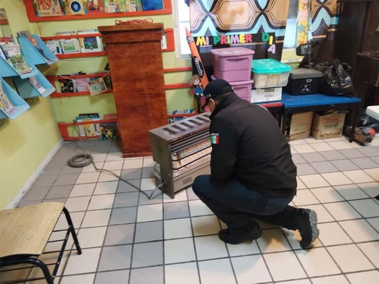 Llama Protección Civil a escuelas a solicitar revisión de calentadores por próxima baja en temperatura